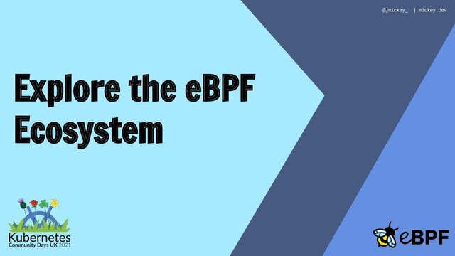 Explore the eBPF
Ecosystem
