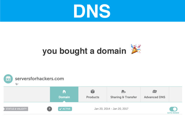 you bought a domain 
DNS
