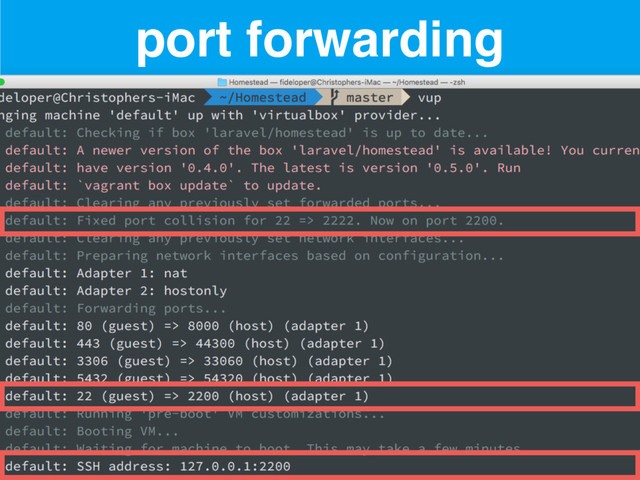port forwarding
