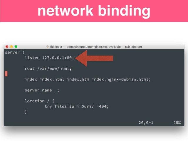 network binding
