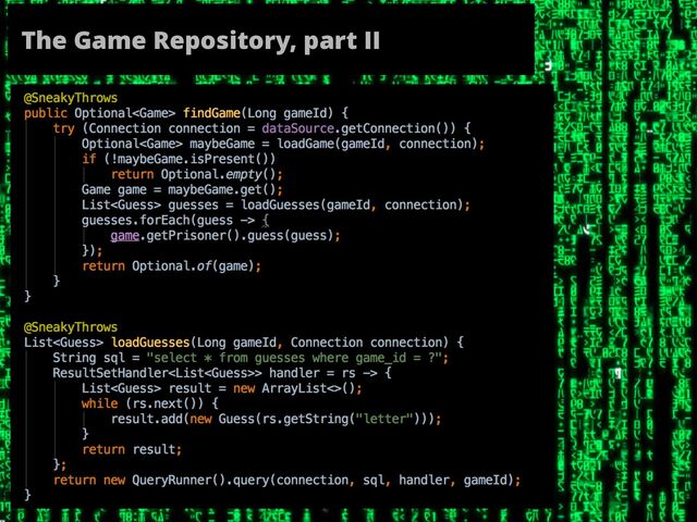 The Game Repository, part II
