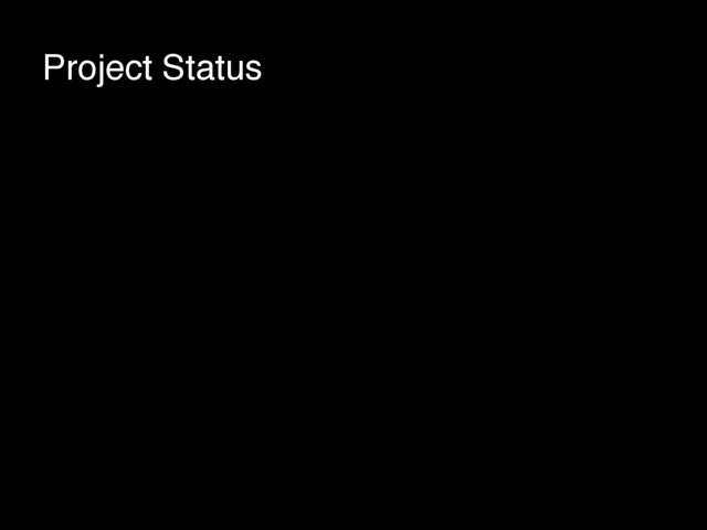 Project Status
