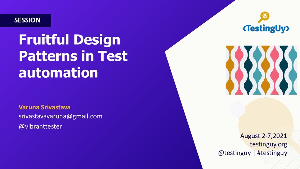 Design Pattern(s) in Test automation - Speaker Deck