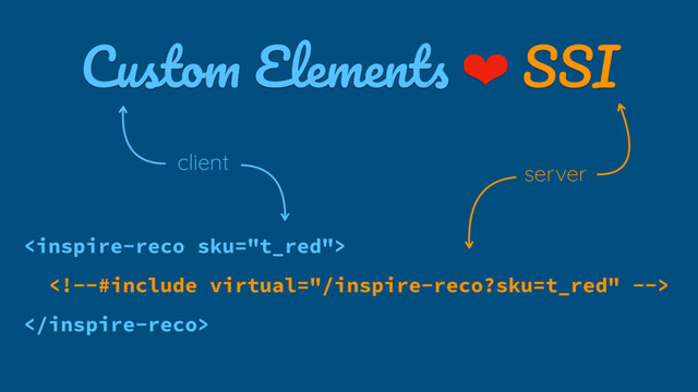 Custom Elements ❤ SSI
 
 

server
client
