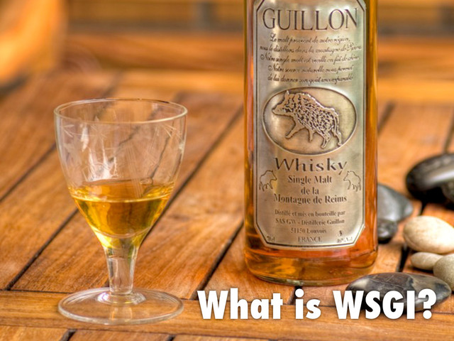 What is WSGI?
