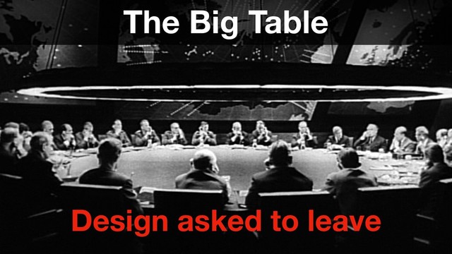 Brilliant Forge
The Big Table
Design asked to leave
