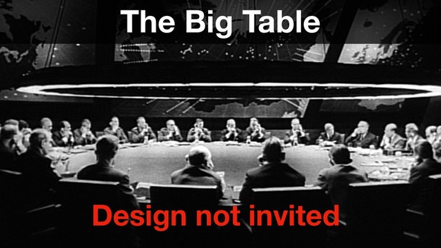 Brilliant Forge
The Big Table
Design not invited
