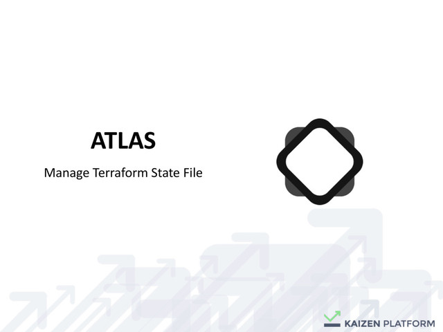 ATLAS
Manage	  Terraform	  State	  File
