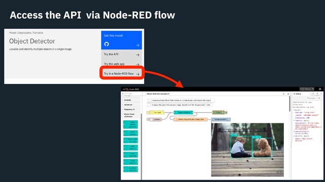 Access the API via Node-RED flow

