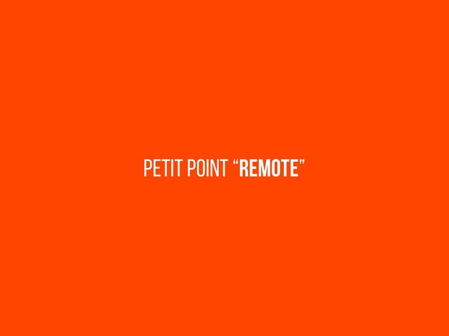 PETIT POINT “REMOTE”
