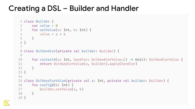 Creating a DSL – Builder and Handler
