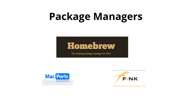 Package Managers
