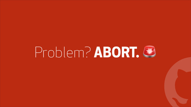 !
Problem? ABORT. '
