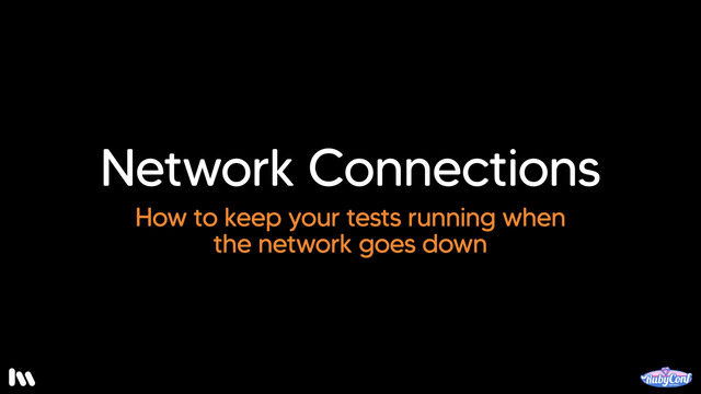 Ok. Next let’s look at fixing a test that fails when the network goes down…
