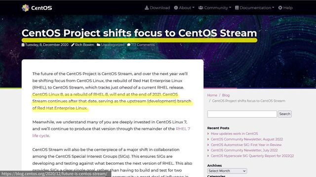 https://blog.centos.org/2020/12/future-is-centos-stream/
