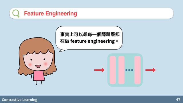 Contrastive Learning 47
Feature Engineering
維 銘
feature engineering
