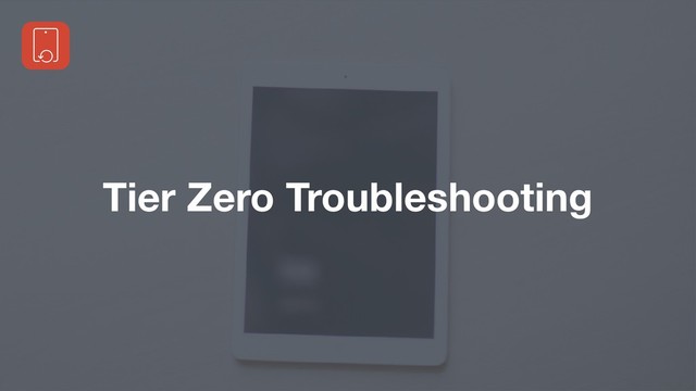 Tier Zero Troubleshooting

