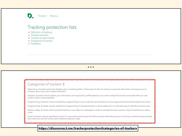 …
https://disconnect.me/trackerprotection#categories-of-trackers
