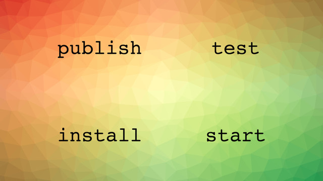 publish test
start
install
