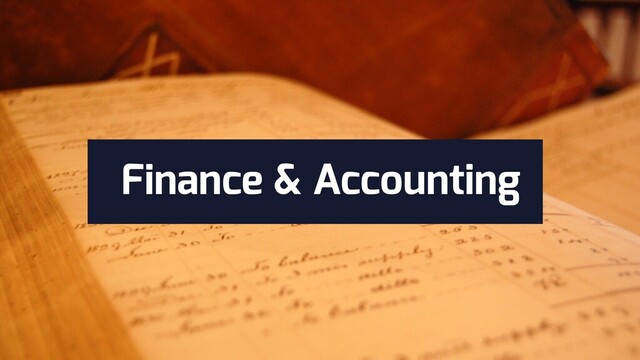 Finance & Accounting

