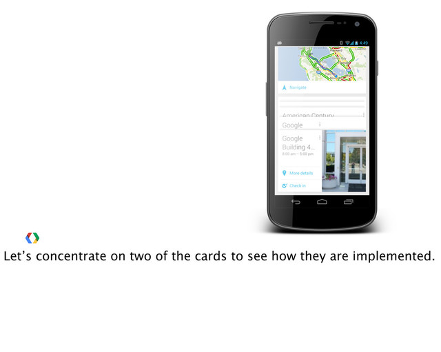 Let’s concentrate on two of the cards to see how they are implemented.
