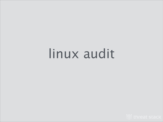 linux audit
