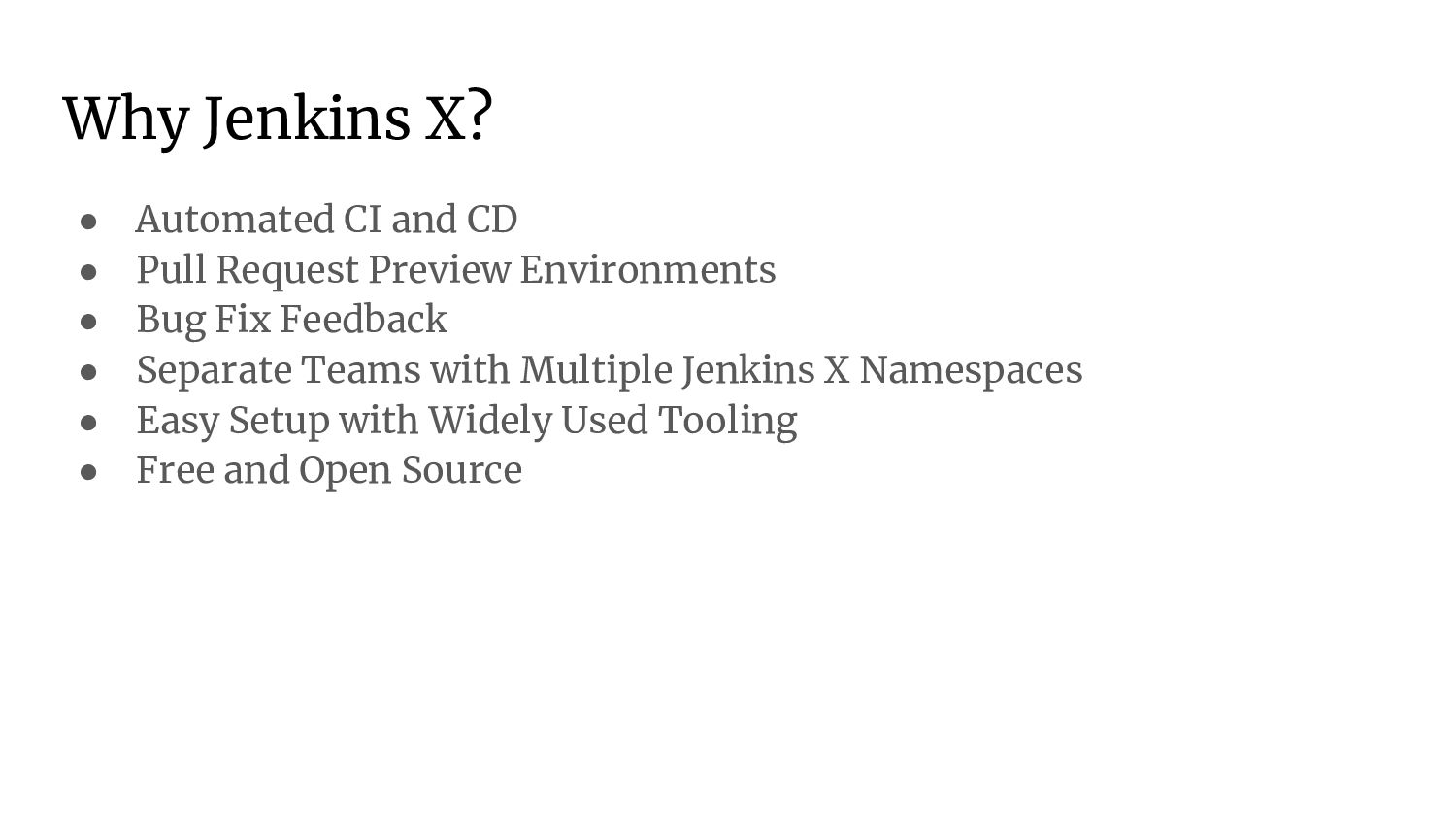 CI/CD on with Jenkins X Speaker Deck