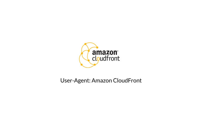 User-Agent: Amazon CloudFront
