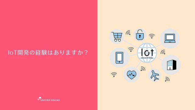 © SAKURA internet Inc.
IoT開発の経験はありますか？
