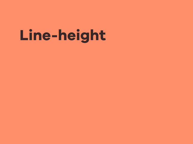 Line-height
