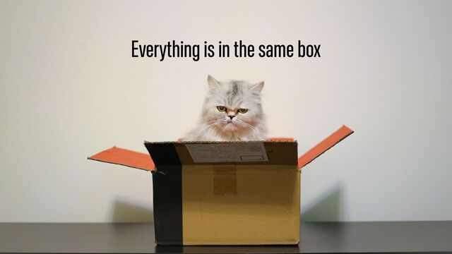 Everything is in the same box
