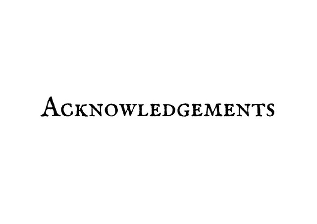 Acknowledgements
Acknowledgements
