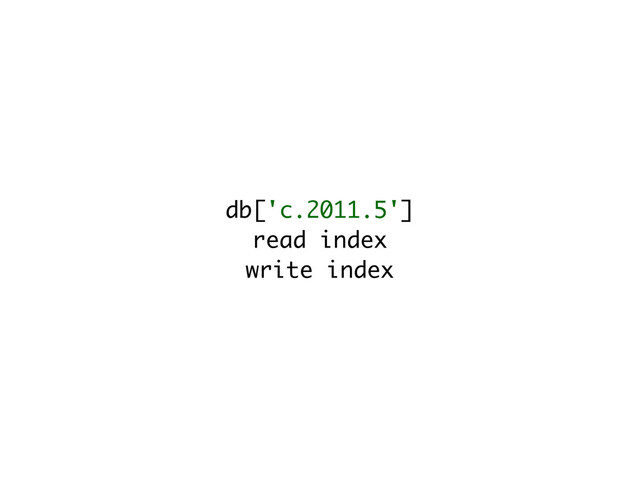 db['c.2011.5']
read index
write index

