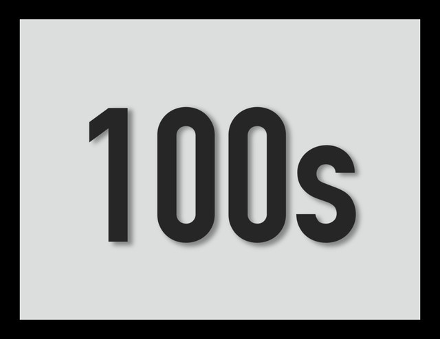 100s
