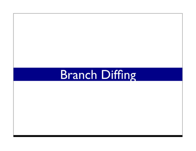 Branch Difﬁng
