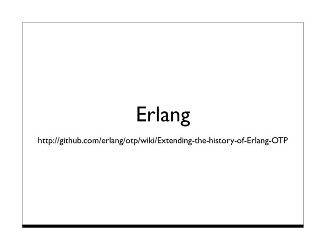 Erlang
http://github.com/erlang/otp/wiki/Extending-the-history-of-Erlang-OTP
