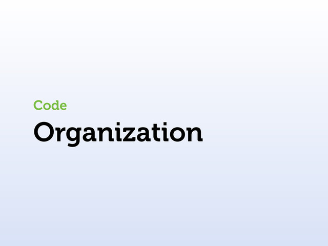 Organization
Code
