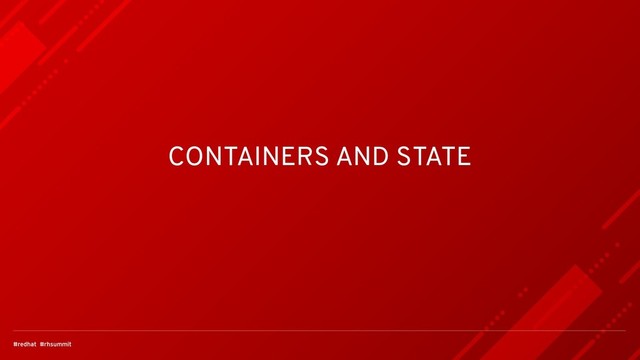 CONTAINERS AND STATE
