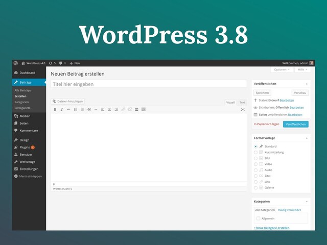 WordPress 3.8
