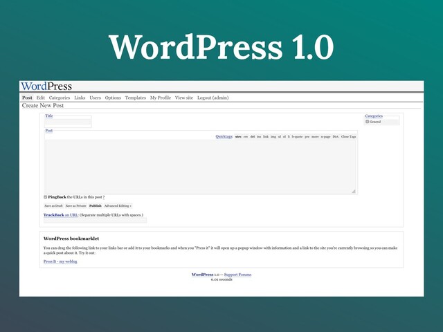 WordPress 1.0
