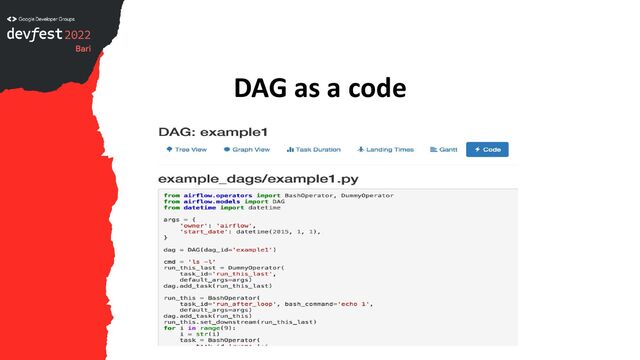 DAG as a code
