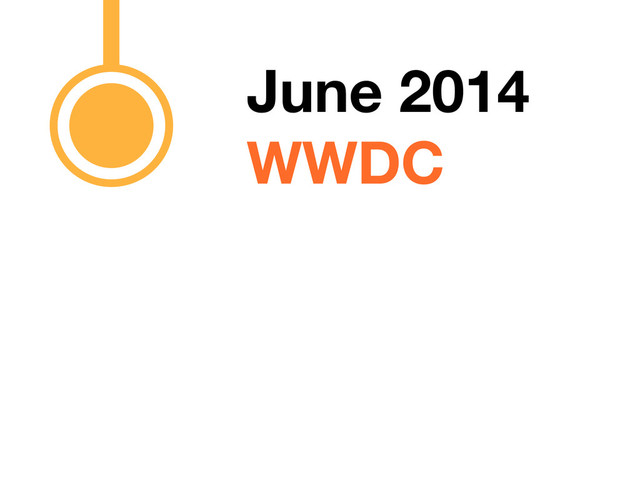June 2014
WWDC
