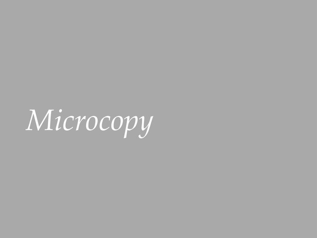 Microcopy
