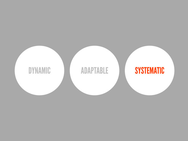 DYNAMIC ADAPTABLE SYSTEMATIC
