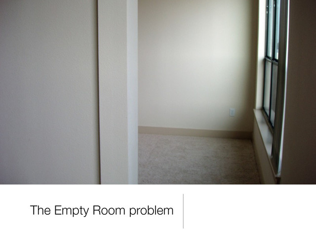 The Empty Room problem
