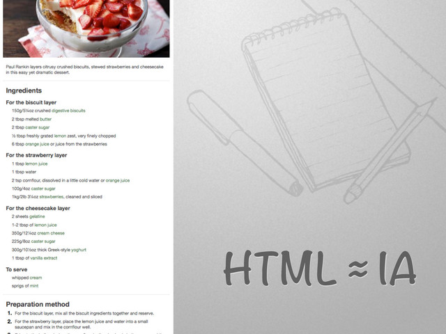 HTML ≈ IA
