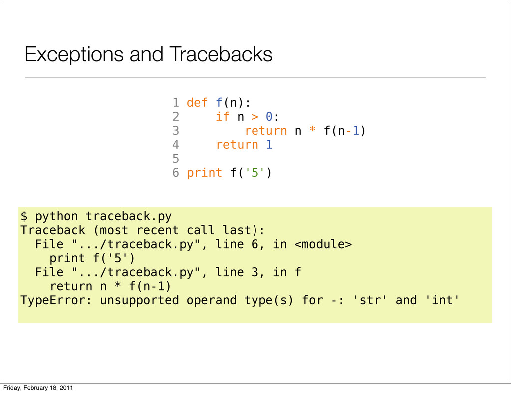 Python Exceptions: An Introduction — pynotes documentation