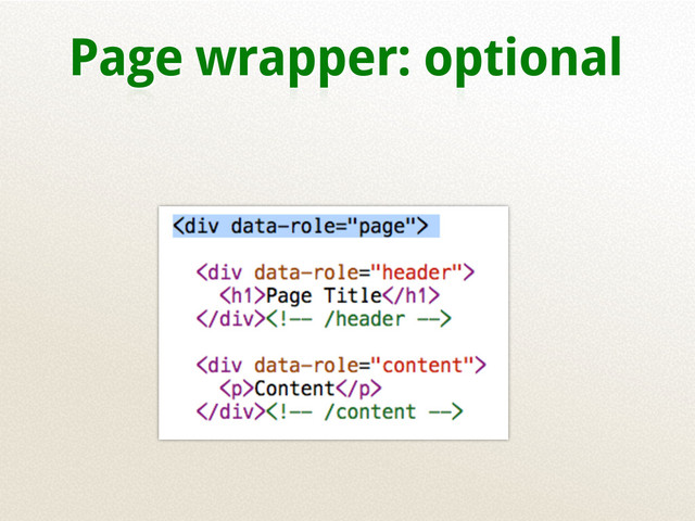 Page wrapper: optional
