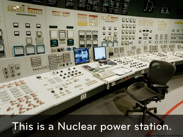 This is a Nuclear power station.

