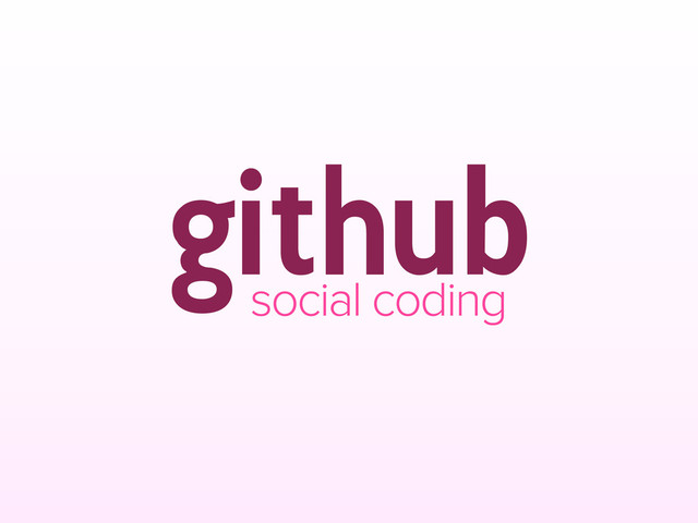 github
social coding
